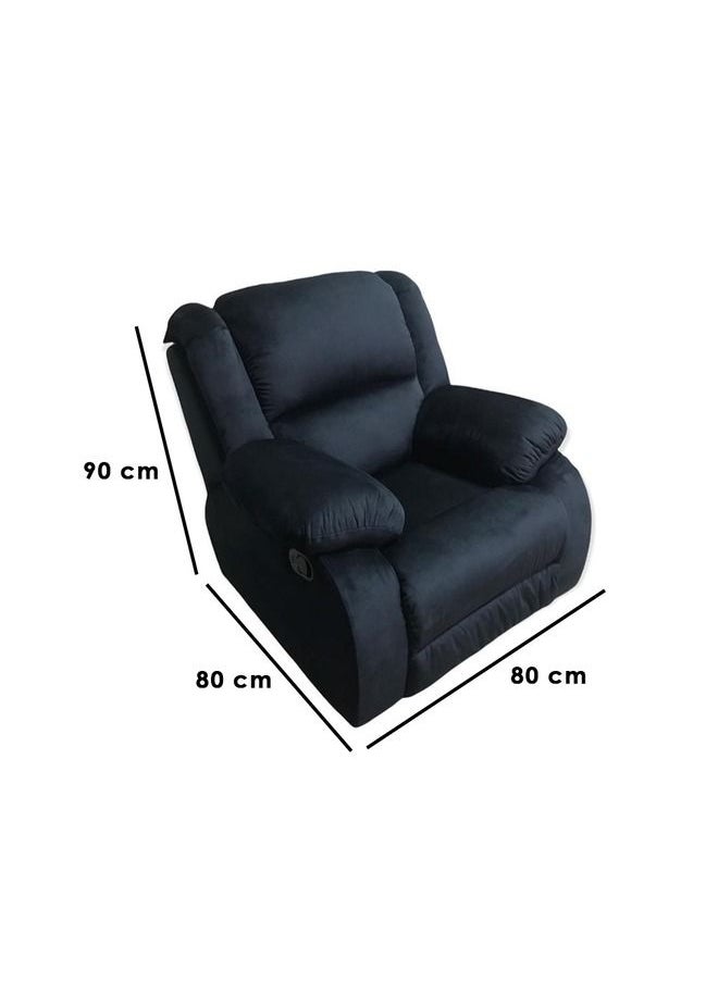 Recliner Chair - Black Fixed and chaise longue - pzsku/ZA481BDB6FE46C4F4A481Z/45/_/1669463586/0f6fec35-83dd-47b5-a8f0-f10bb230e775