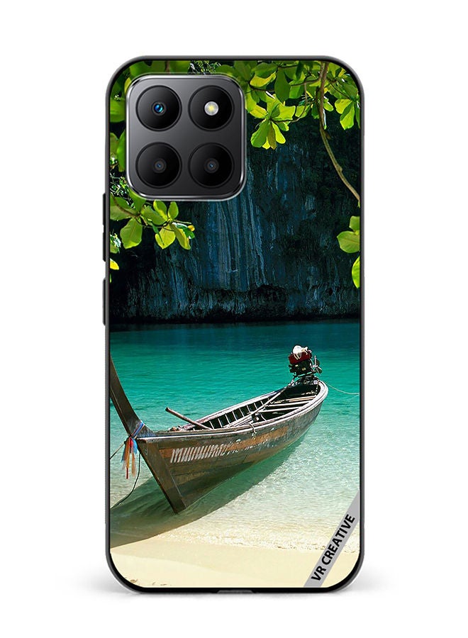 VR CREATIVE Protective Case Cover For Honor 70 Lite Boat Lake Design  Multicolour - Image 1