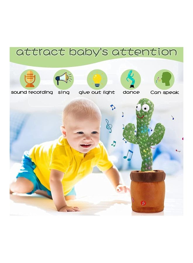 ACHAS Electric Dancing Cactus Plush Stuffed Toy With Music - Image 2