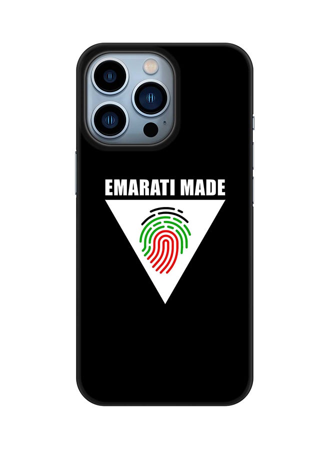 Stylizedd Case for Apple iPhone 14 Pro Slim Snap Classic Series Mobile Cover Hard PC Shield Matte Finish Print - Emarati Made Triangle