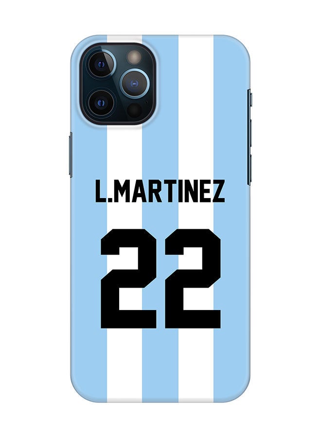 Stylizedd Slim Cover for Apple iPhone 12 Pro Case Snap Classic Series Mobile Cover Hard PC Shield Matte Finish Print -Argentina-Player-L.Martinez - Image 1
