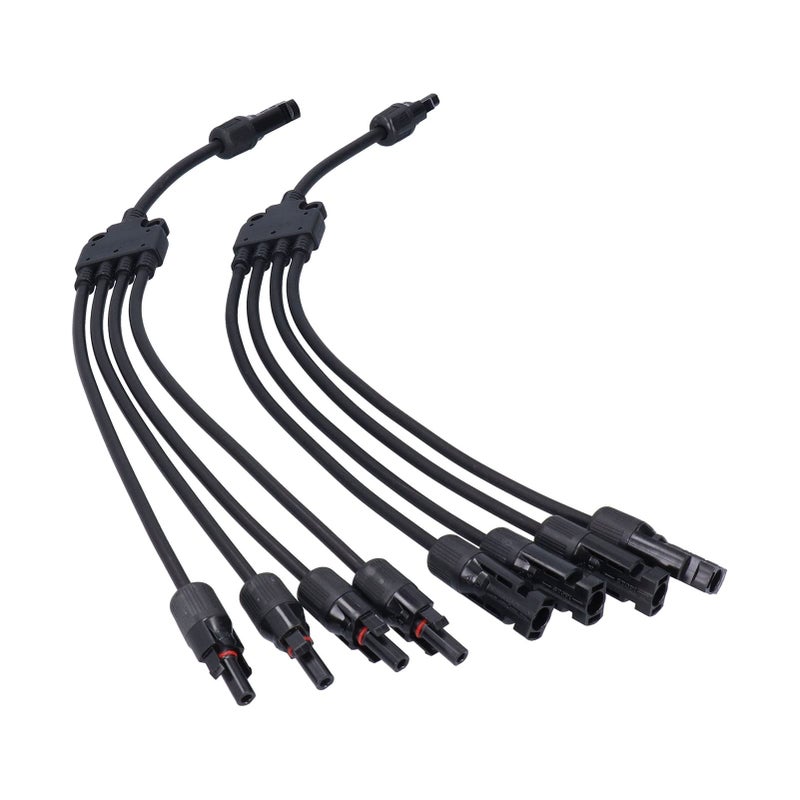 Solar Panel Connector Y Branch 4 Parallel Extension Cable PV Wire for Panel Array - Image 4