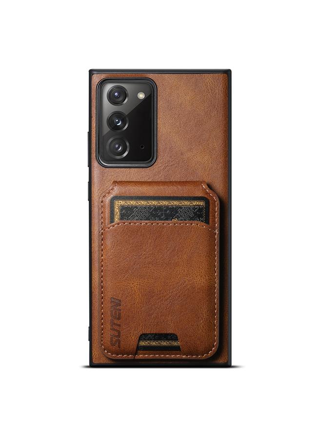 Suteni Case For Samsung Galaxy Note20 5G H02 Leather Wallet Stand Back Phone Case - Image 1