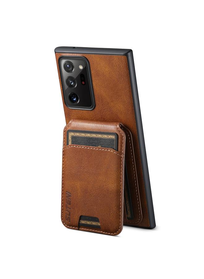 Suteni Case For Samsung Galaxy Note20 5G H02 Leather Wallet Stand Back Phone Case - Image 3