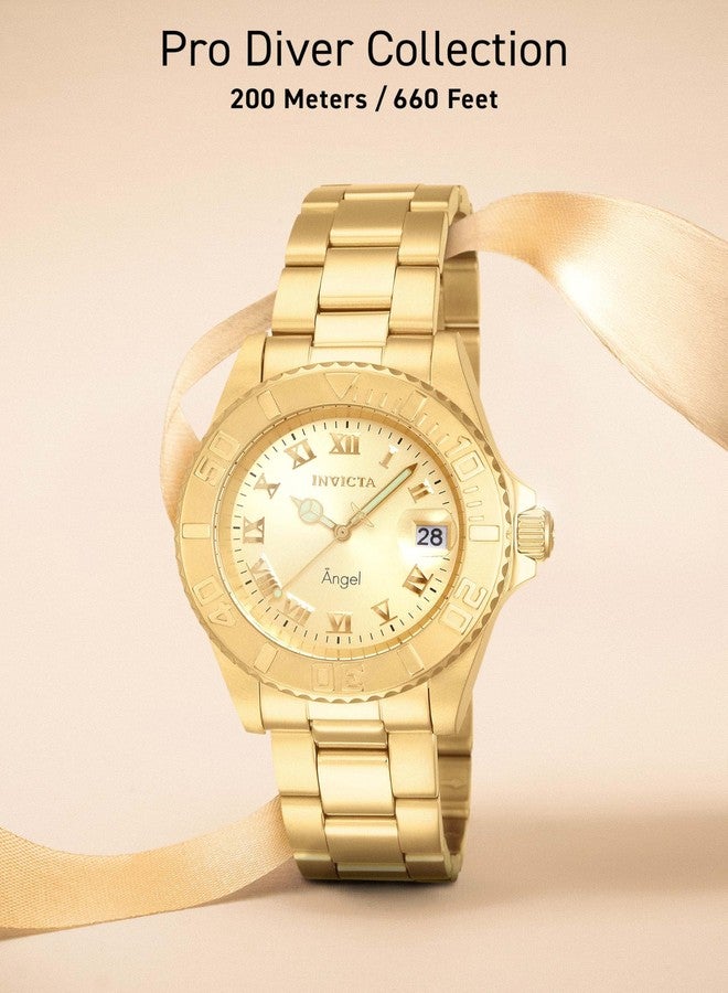 Invicta Women's Angel Gold-Tone Stainless Steel Watch (14321) - Image 5