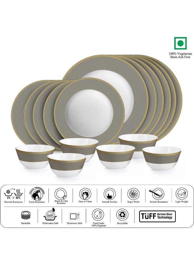 Cello Opalware Solitaire Series Moonstone Dinner Set - Image 3