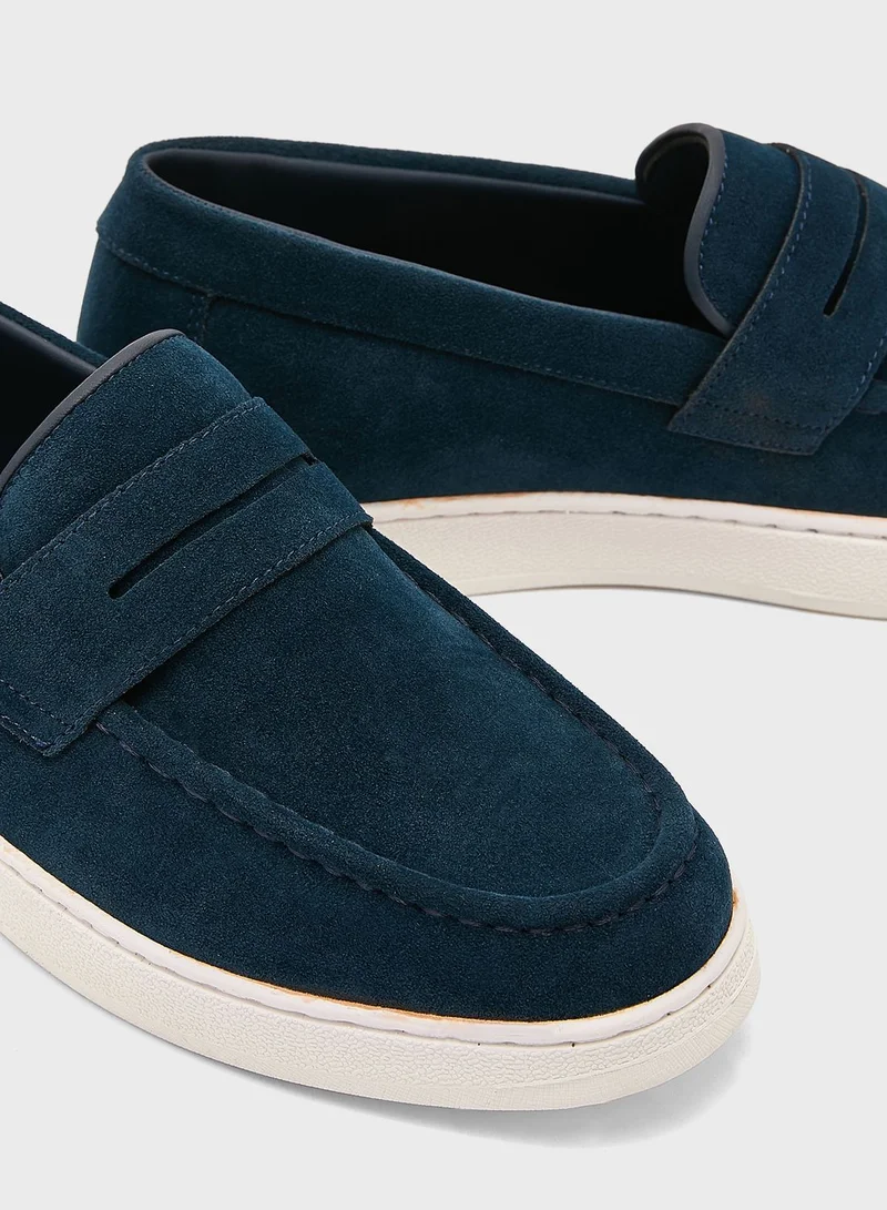 Robert Wood Faux Suede Casual Slip Ons