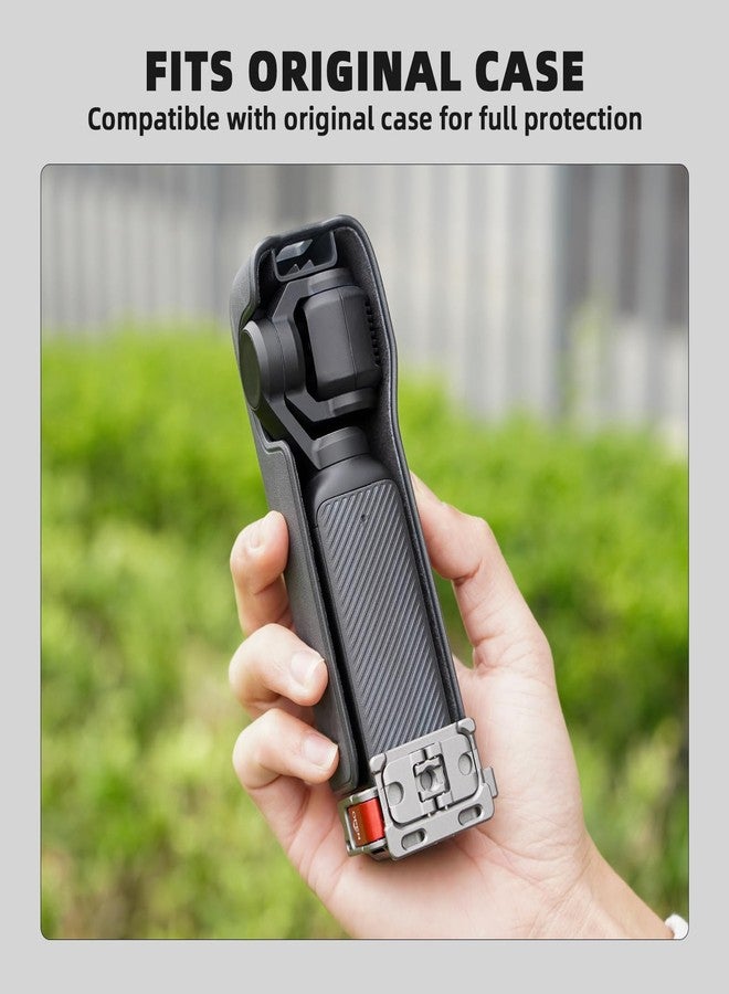 BRDRC محول توسيع قفص BRDRC Pocket 3، وأقواس تثبيت معدنية من سبائك الألومنيوم مع فتحات براغي 1/4 بوصة لمحول GoPro، وحامل بارد، وخاصية التحرير السريع لكاميرا Osmo Action Creator - Image 4