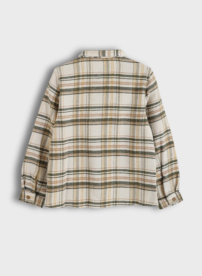 ال سي وايكيكي قميص أولادي بنقشة كارو - Image 2