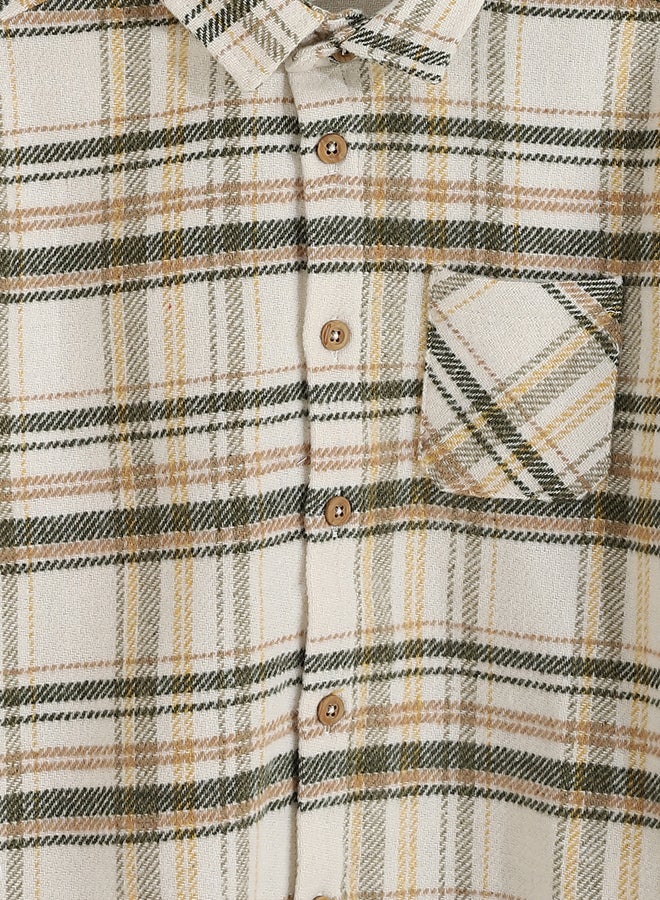 ال سي وايكيكي قميص أولادي بنقشة كارو - Image 4