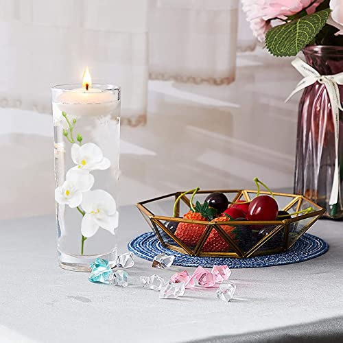 LARDUX 12 Pieces Artificial Flowers for Floating Candles Wedding Centerpiece Mini Orchid Flower Filler Vase Fillers for Wedding Dinning Table Party Home Bar Restaurant Decoration-Cream - Image 3