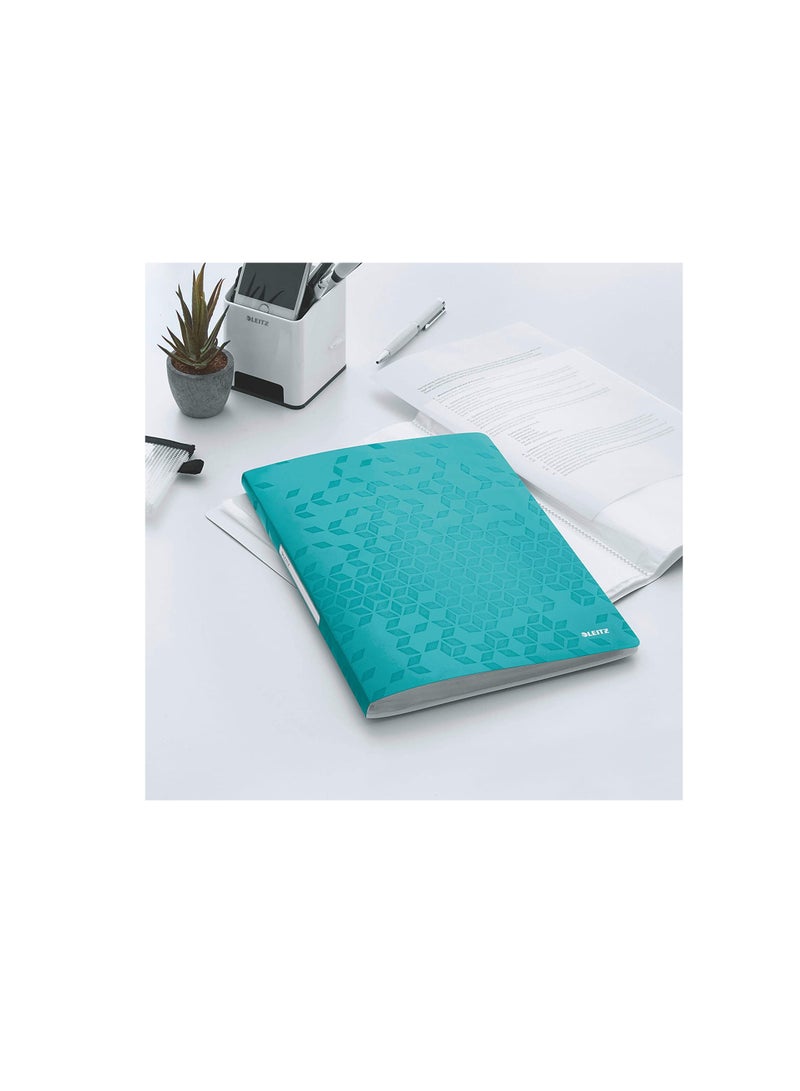LEITZ Leitz Wow Display Book A4 20 Pockets Turquoise  - Image 2
