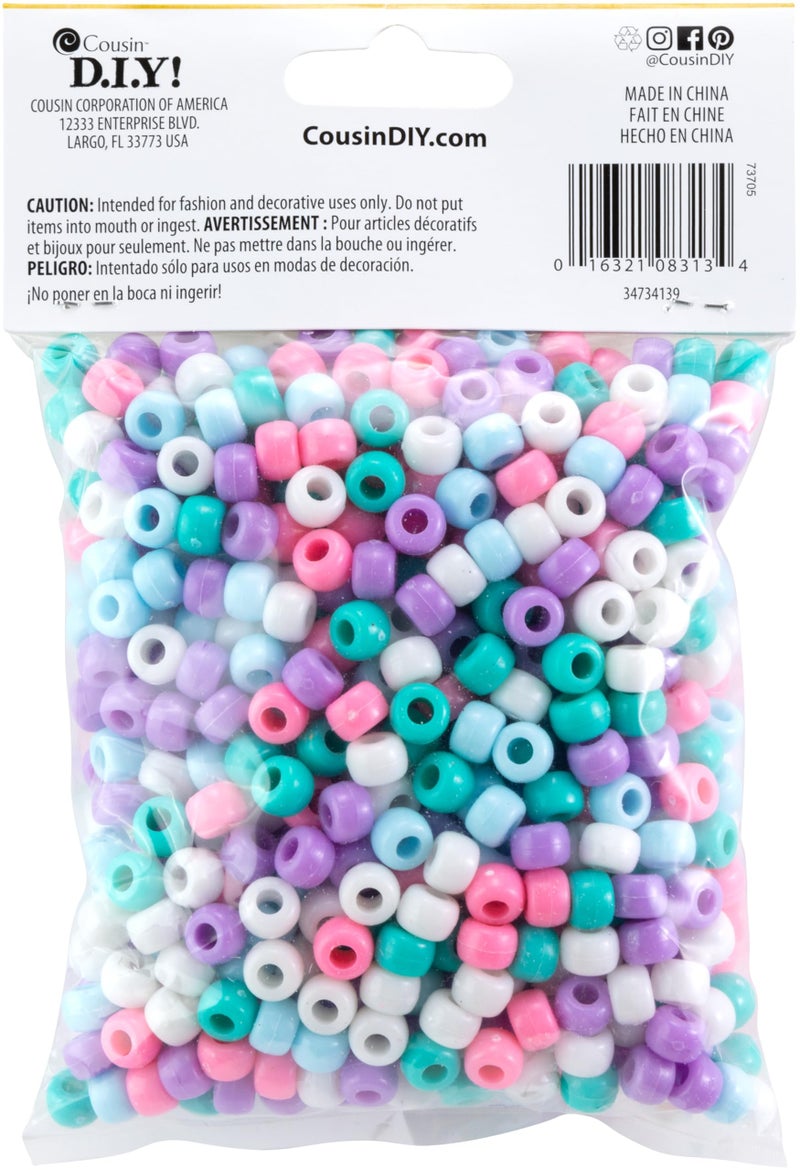 Cousin Fun Packs 700-Piece Pastel Pony Beads - Image 2