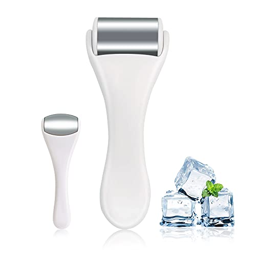 Rosarden Ice Roller for Body & Face, 2in1 Facial & Eye Massager Roller - Tighten Pores, Migraine & Pain Relief, Eye Puffiness Relief - Image 1