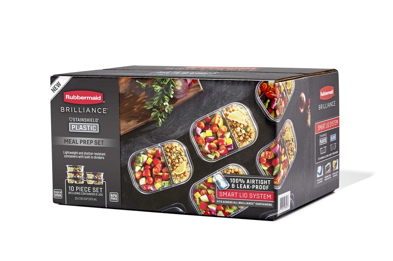 Rubbermaid حاويات تخزين الطعام من Rubbermaid Brilliance خالية من BPA مع أغطية - Image 3