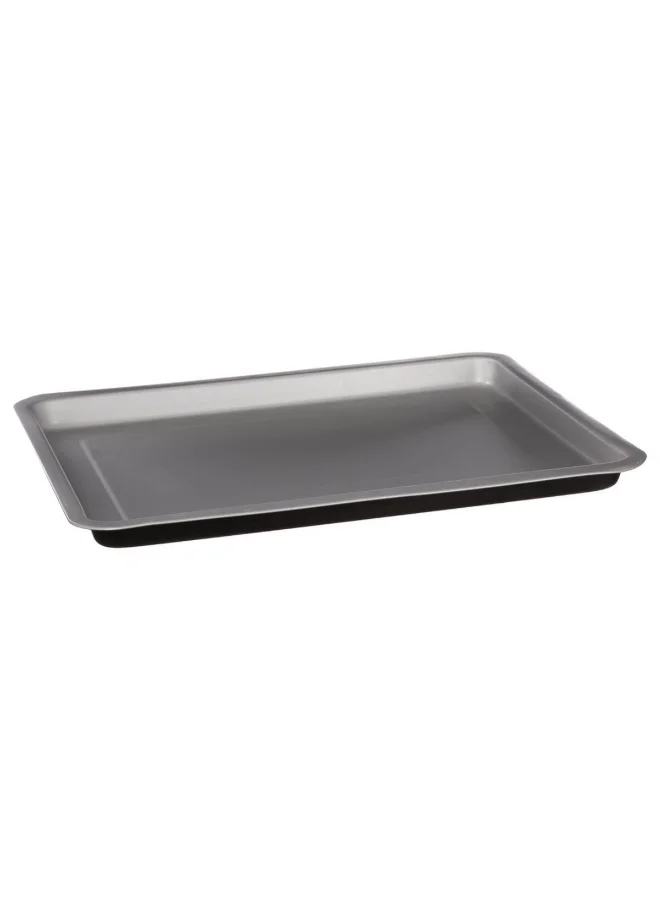 Five Simply Smart Signature Rectangular Metal Baking Tray Black and Silver 37 x 32cm 146468