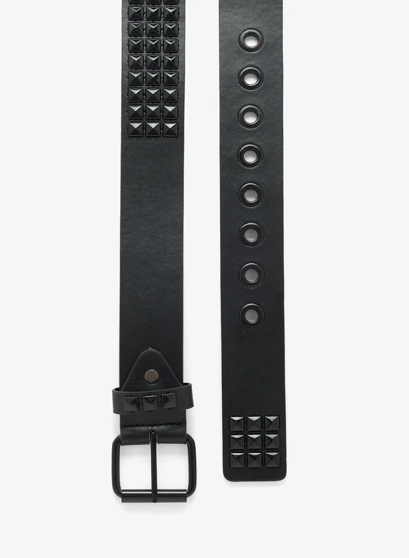 Seventy Five Casual Belt With Black Studs