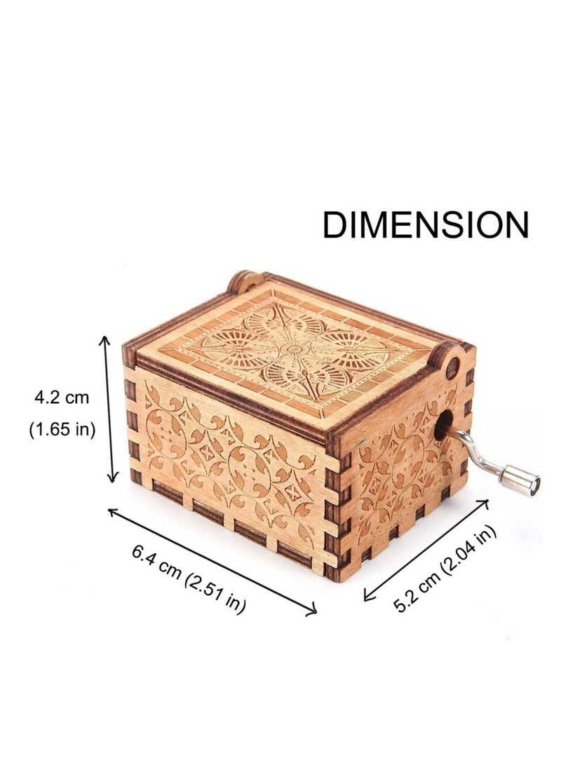 SYOSI Wooden Color Painted Music Box You are My Sunshine Crayon Drawing Box, Gifts for Daughter, Son, Love Ones Wife, Dad, Mom, Girlfriend, Wedding Anniversary Birthday - Image 4