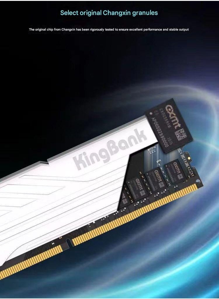 KINGBANK Silver Jue 16GB (8GB X 2) Set DDR4 3600 Desktop Memory Bar 2666 Changxin 2666 16GB  - Image 4