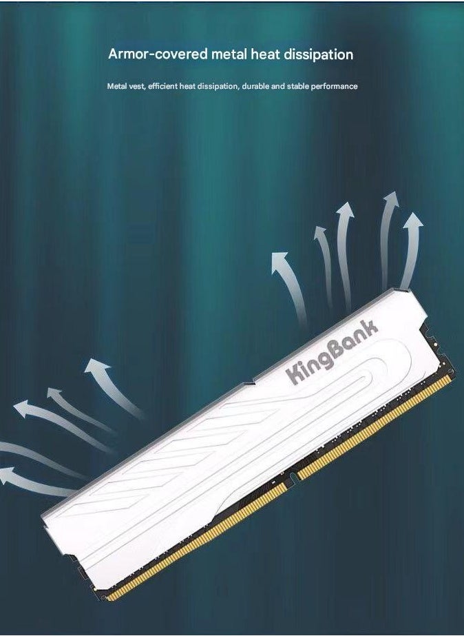 KINGBANK - Silver Jue 16GB (8GB X 2) Set DDR4 3600 Desktop Memory Bar 2666 Changxin 2666 16GB - Image 1