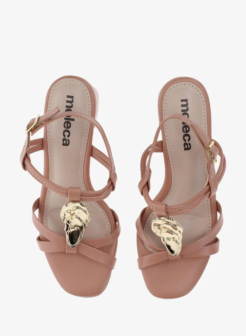 Moleca Nude Moleca Women’s Backstrap Sandals – Secure Fit with Comfortable Everyday Design for Women | Best Price UAE