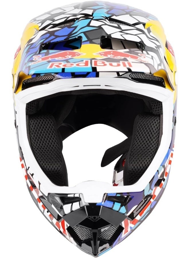 Red Bull خوذة موتوكروس كاملة الوجه للسباقات المتميزة - Image 3