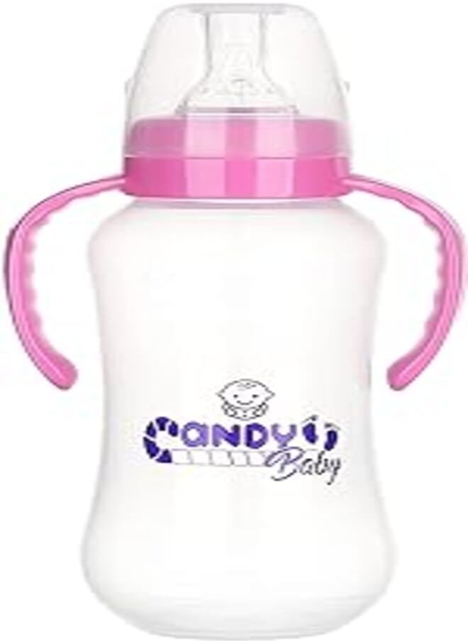 Candy Baby - Candy baby feeding bottle with hand 280 ml for girls - Image 1
