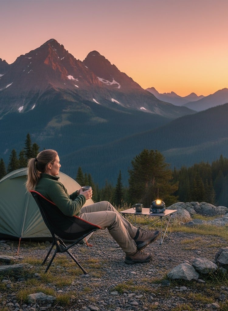 Adventure Lab Lightweight Low Back Folding Camping Chair – Portable Outdoor Foldable Chair for Beach, Picnic, Garden & Camping Trips - Image 5