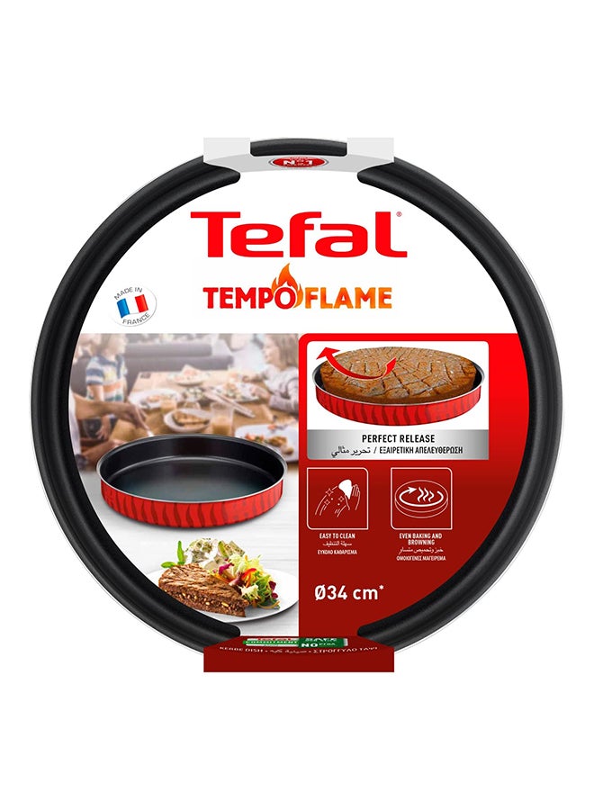 Tefal Oven Tray  Round 34 cm NonStick  100% Made in France  Les Spécialistes J5719483 Red - Image 4