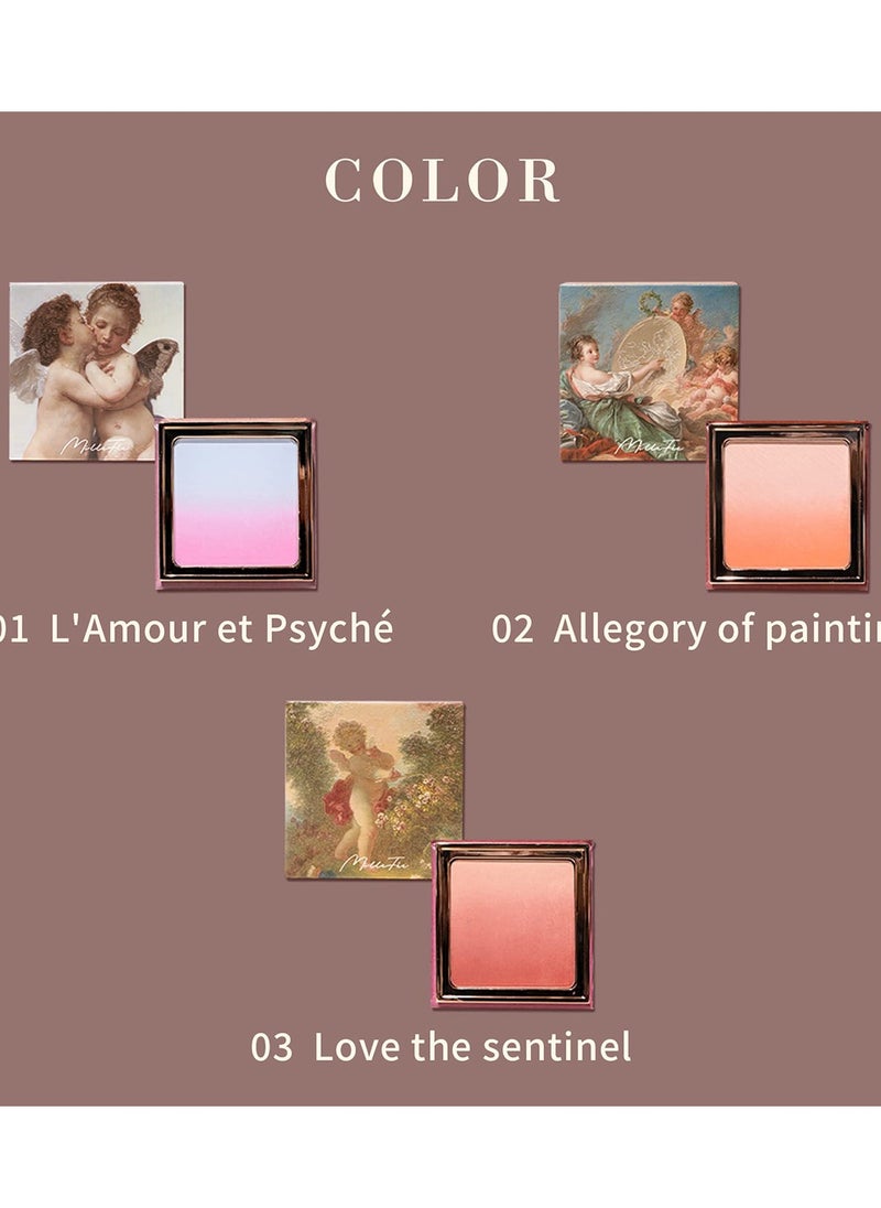 MilleFee - MilleFée Angel Gradation Blushes Lone Wear Shimmer Powder Palette for Beauty Cheek 5g/ 0.176 oz-02 Allegory Of Painting - Image 1