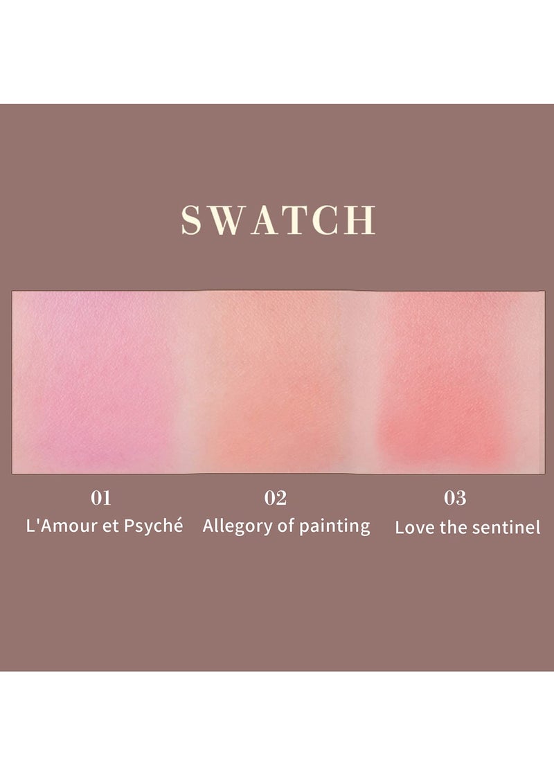 MilleFee - MilleFée Angel Gradation Blushes Lone Wear Shimmer Powder Palette for Beauty Cheek 5g/ 0.176 oz-02 Allegory Of Painting - Image 1