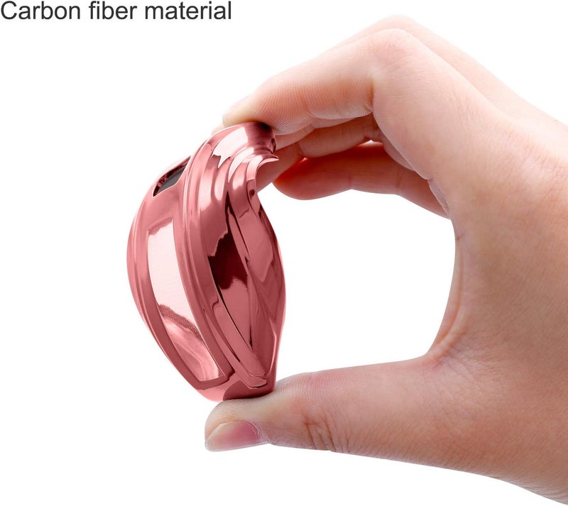 OATSBASF Car Key Case for Audi A6L A6 A7 A8 Q7 Q8 E-Tron 2019 2020 - Silicone TPU Protective Case (Rose Gold) - Image 5