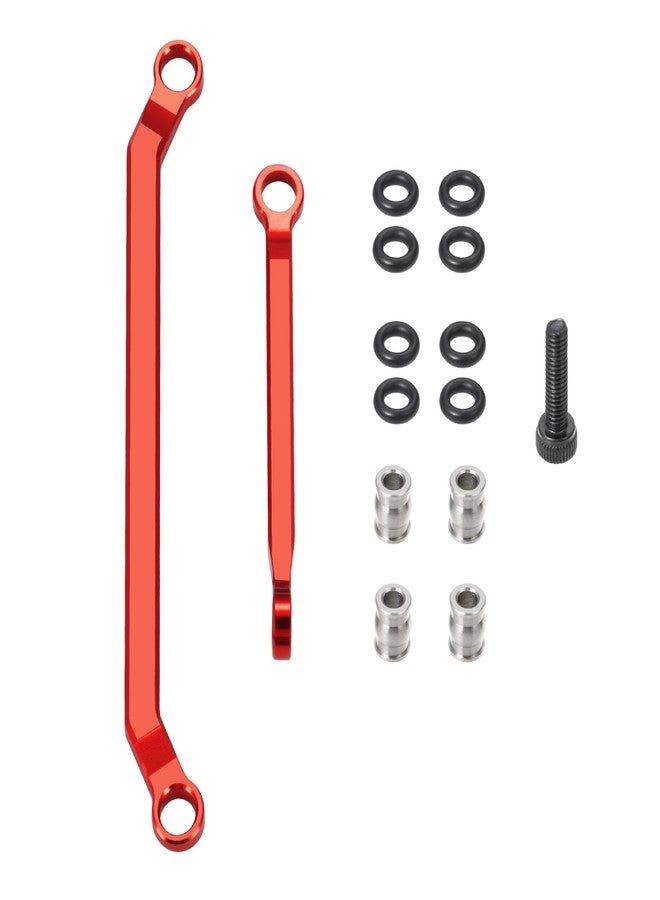 JGGZONE Ascent-18 High Clearance Body Chassis Links - CNC Aluminum Linkage with Steering Link Set for 1/18 RC Crawler Redcat Ascent-18 Upgrades Parts (Red) - Image 5