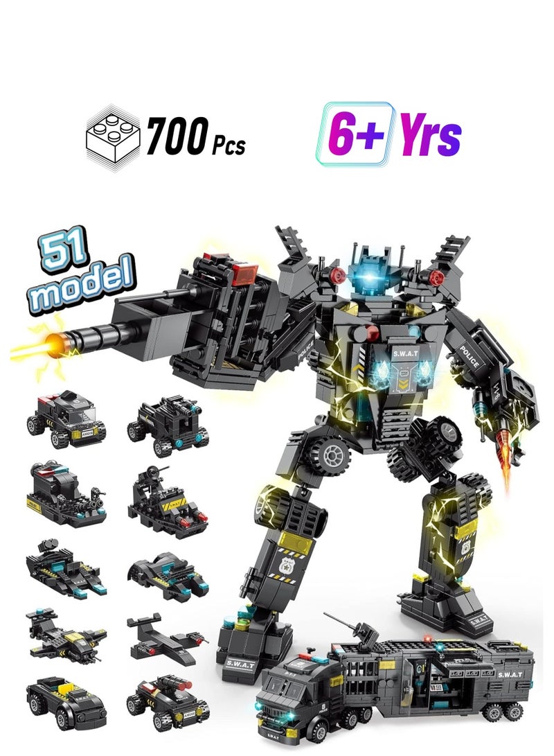 Loquat Robot Building Kit for Kids, 51-in-1 Robot Building Kit for Kids STEM Building Toys Erector Set for Boys 8-12 Engineering STEM Projects Construction Building Blocks Toys Gifts for Kids - Image 1