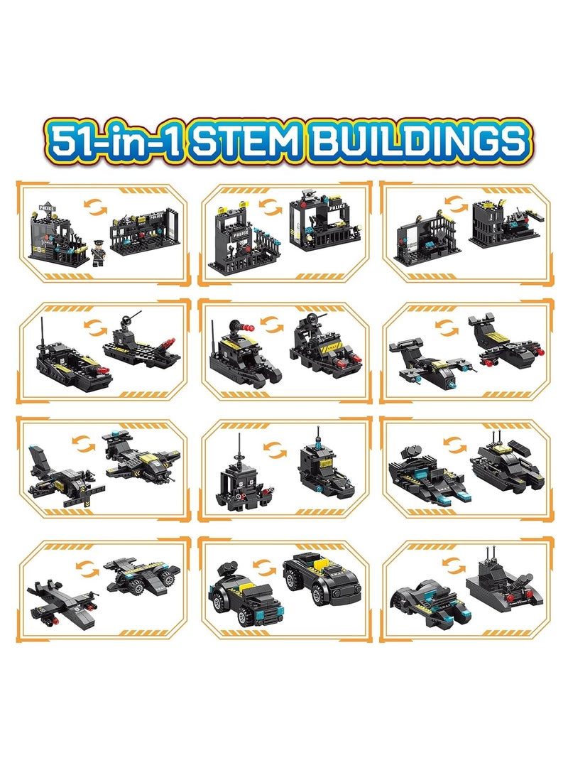 Loquat Robot Building Kit for Kids, 51-in-1 Robot Building Kit for Kids STEM Building Toys Erector Set for Boys 8-12 Engineering STEM Projects Construction Building Blocks Toys Gifts for Kids - Image 4
