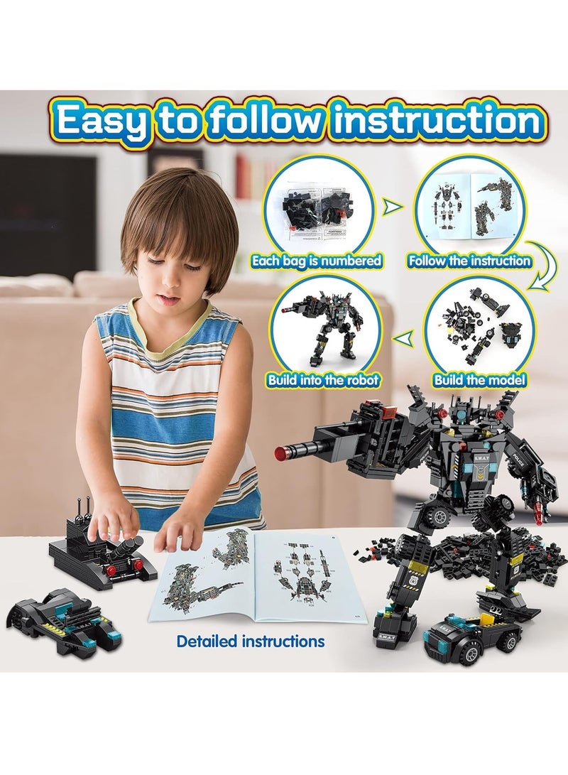 Loquat Robot Building Kit for Kids, 51-in-1 Robot Building Kit for Kids STEM Building Toys Erector Set for Boys 8-12 Engineering STEM Projects Construction Building Blocks Toys Gifts for Kids - Image 3