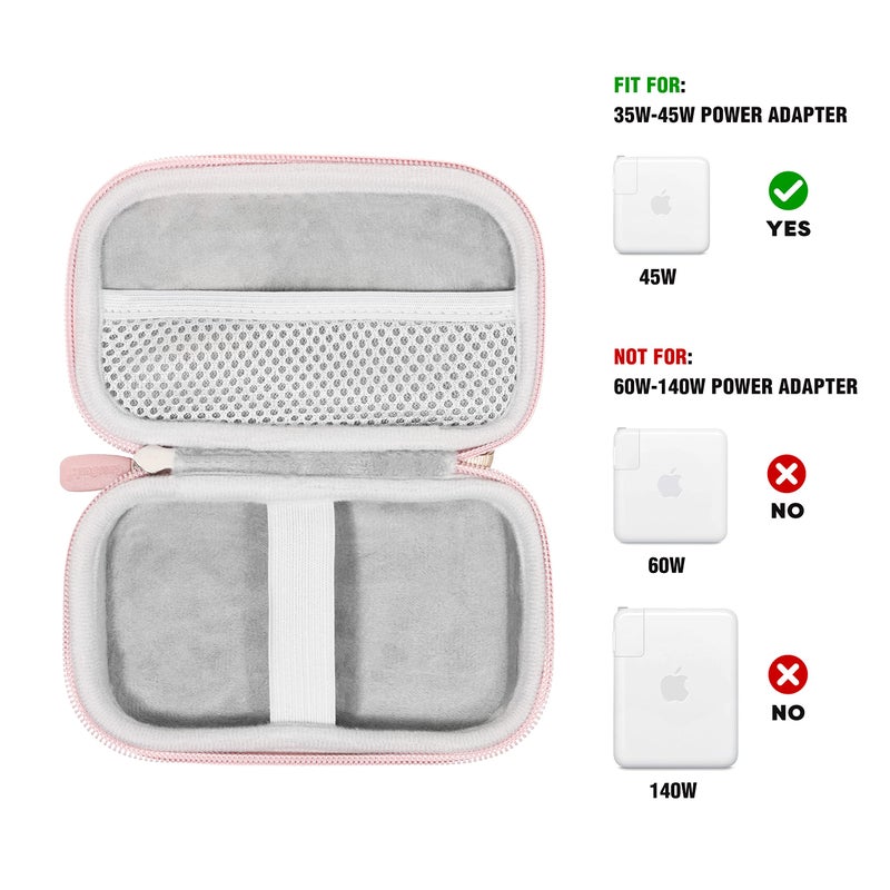 CaseSack Handy Case for MacBook Air Pro- Charger MagSafe/MagSafe2 Power Adapter, iPhone 15/15Pro/15Pro Max/14/14Pro/14Pro Max MagSafe Charger, USB C Hub, Type C Hub, USB Multiport Adapter - Image 4