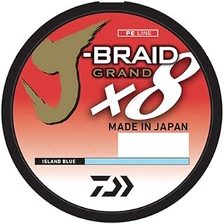 Daiwa Daiwa , J-Braid x8 Grand Braided Line, 150 Yards, 20 lb Tested, .009" Diameter, Island Blue - Image 1