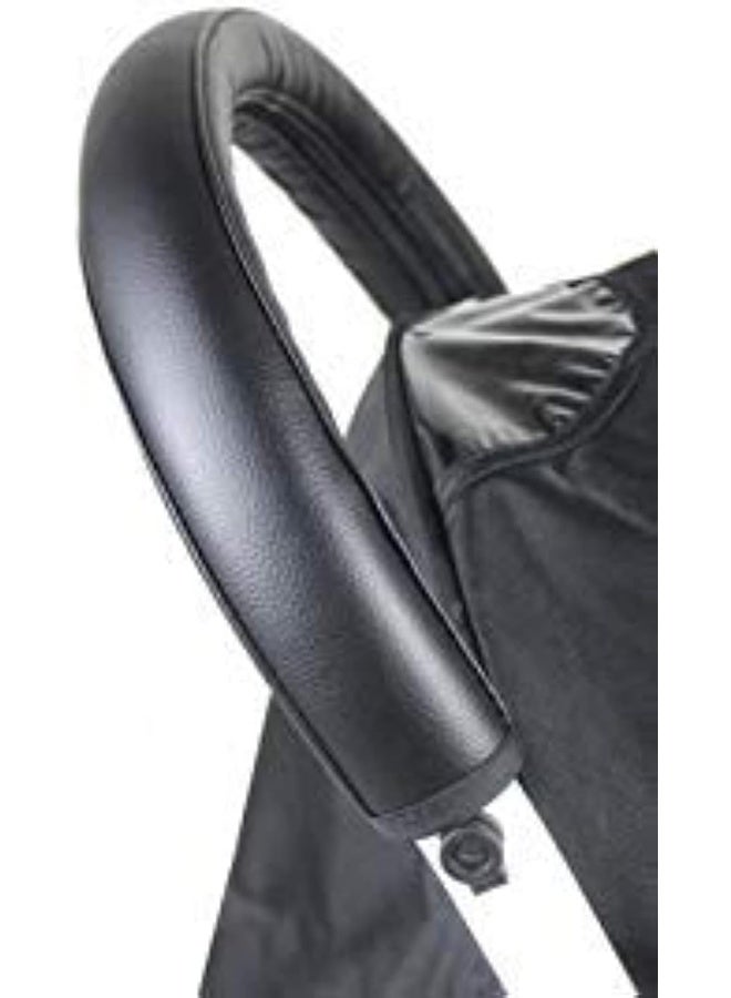 ROMIRUS Handle Sleeve Cover for Babyzen YOYO/YOYO+ Strollers, Artificial Leather Black - Image 1