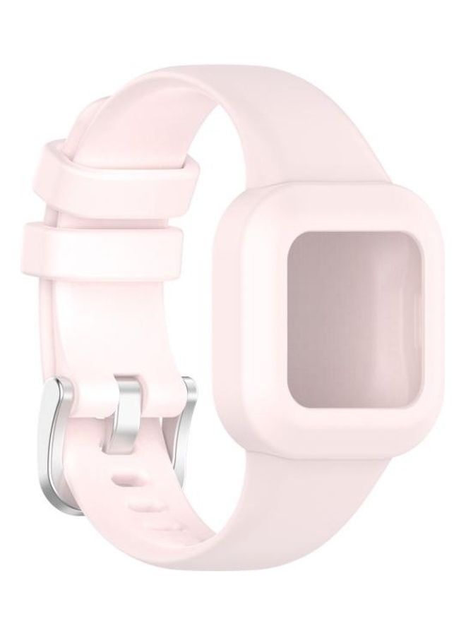 NIBEMINENT Silicone Pure Color Replacement Watchband For Garmin Vivofit JR3 Pink - Image 1