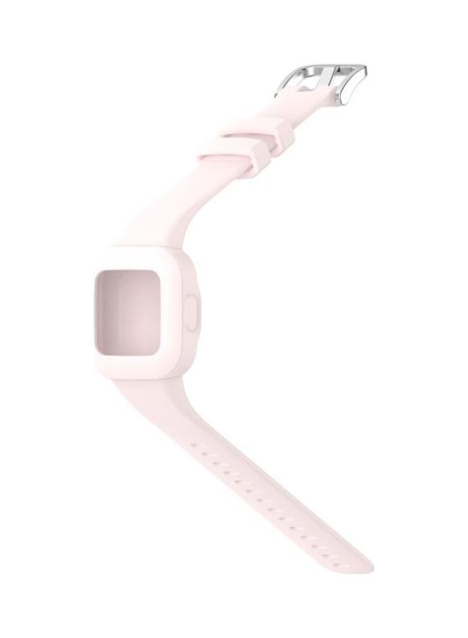 NIBEMINENT Silicone Pure Color Replacement Watchband For Garmin Vivofit JR3 Pink - Image 3