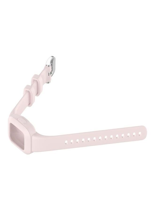 NIBEMINENT Silicone Pure Color Replacement Watchband For Garmin Vivofit JR3 Pink - Image 4