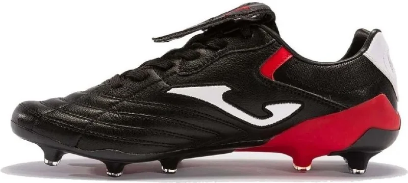Joma Aguila Cup 2301 Black Red Firm Ground Black Men's Football Cleats ACUS2301FG