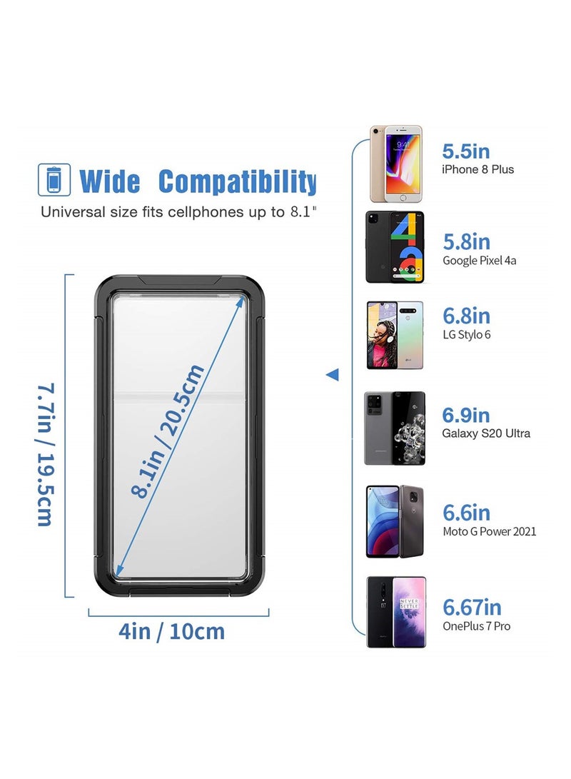 Excefore Waterproof Mobile Phone Case Built-in Screen Protector 360° Full Body Protective Shockproof IP68 Underwater Phone Case - Image 3