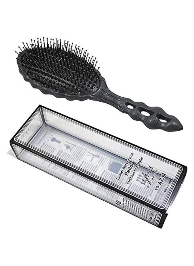 Y.S.Park - YS Park Luster Aerozaurus Paddle Cushion Eco Styler Hair Brush Black 013 kg - Image 1