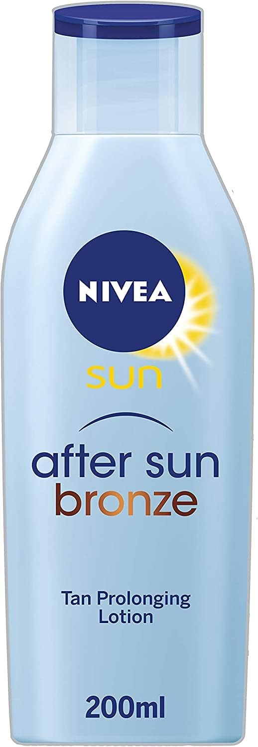 NIVEA SUN After Sun Bronze Lotion 200 ml Combination Tan Prolonger and After Sun Care Tan Prolonging Hydrating Moisturiser with 24 Hour Effectiveness