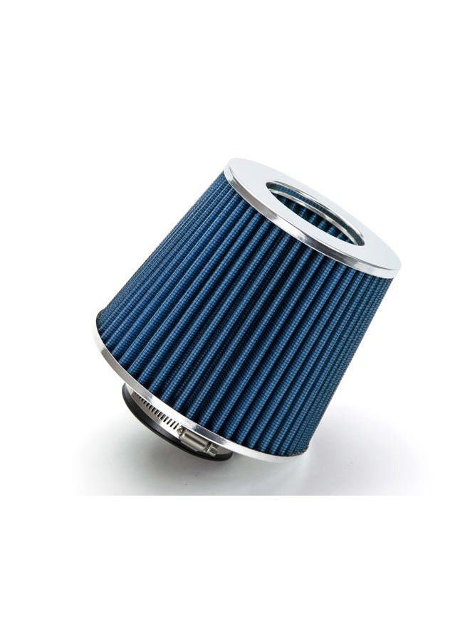 Rtunes Racing BLUE 2.75" 70 mm Inlet Cold Air Intake Cone Replacement Performance Washable Clamp-On Dry Air Filter - Image 1