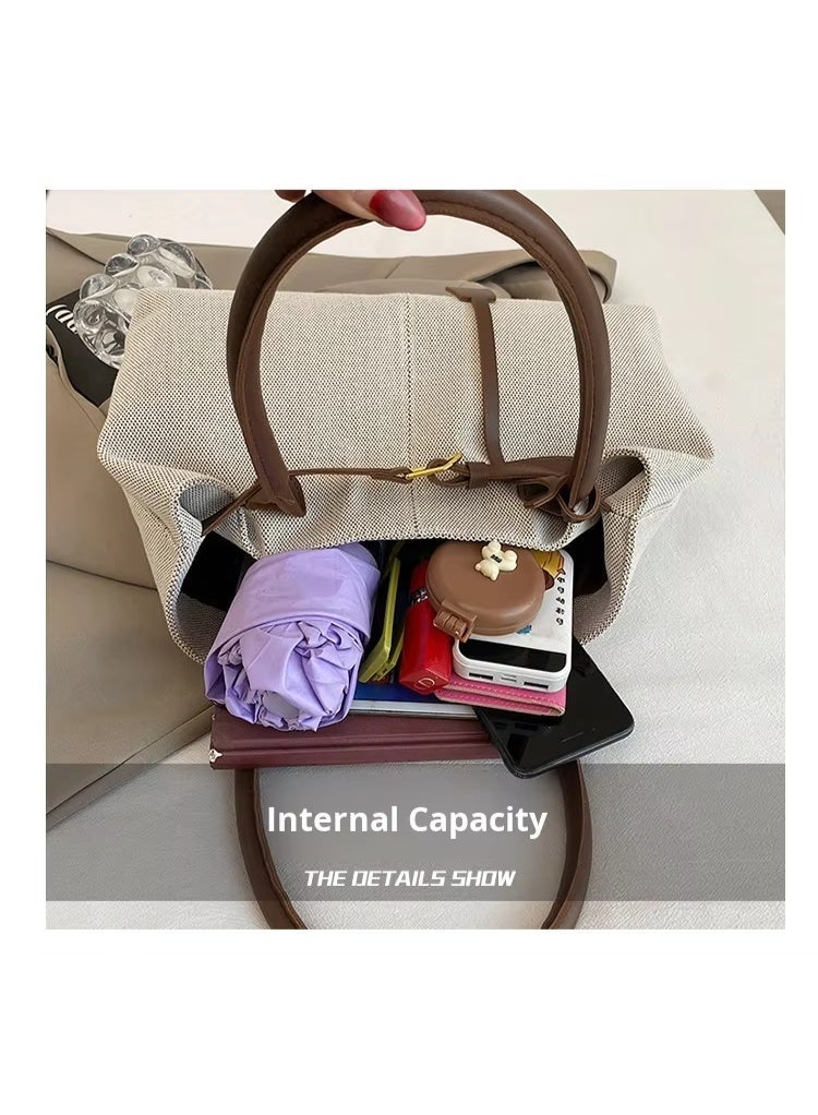 عرب شنطة كتف نسائية جلد  بتصميم باكيت أنيق – حقيبة خفيفة بحمالتين للاستخدام اليومي ( بني) - Image 3