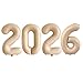 GOER 2026 Foil Number Balloons for 2026 New Year Eve Festival Party Supplies Graduation Decorations Caramel32 Inch - Image 2