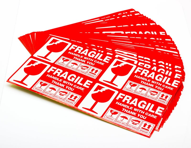 LDS Industry Large (6" X 3½") Shipping Labels 300 pcs Fragile Handle with Care Warning Stickers Keep Dry Upward Do Not Trample - Image 4